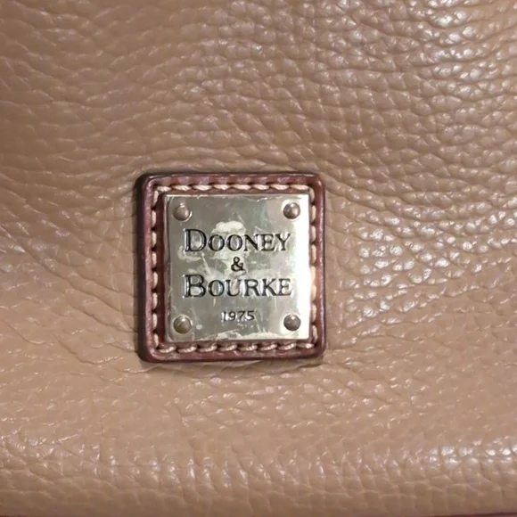 Dooney & Bourke Brown and Tan Leather Crossbody Bag - Picture 5 of 12